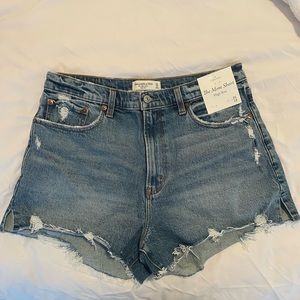 Abercrombie & Fitch Curve Love High Rise Mom Short